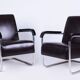 Bauhaus Leather Armchairs from Hynek Gottwald, Czech, 1930s, Set of 2
