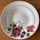 6 antique deep plates in faience from badonviller