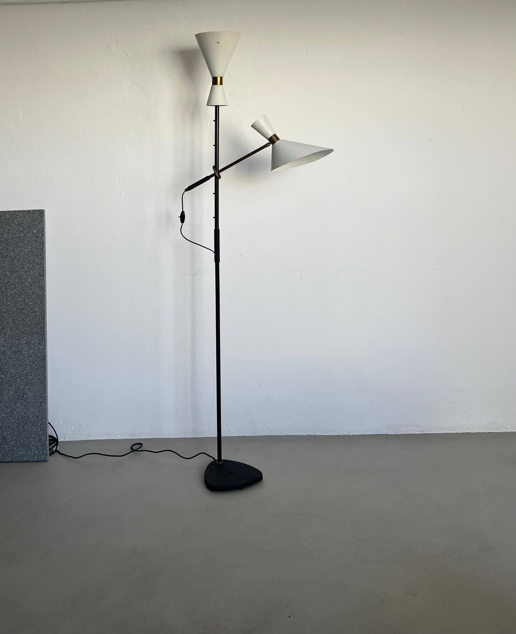 Floorlamp Pelikan – Design by J.T. Kalmar, Manufactured by Kalmar, Vienna, 1950s