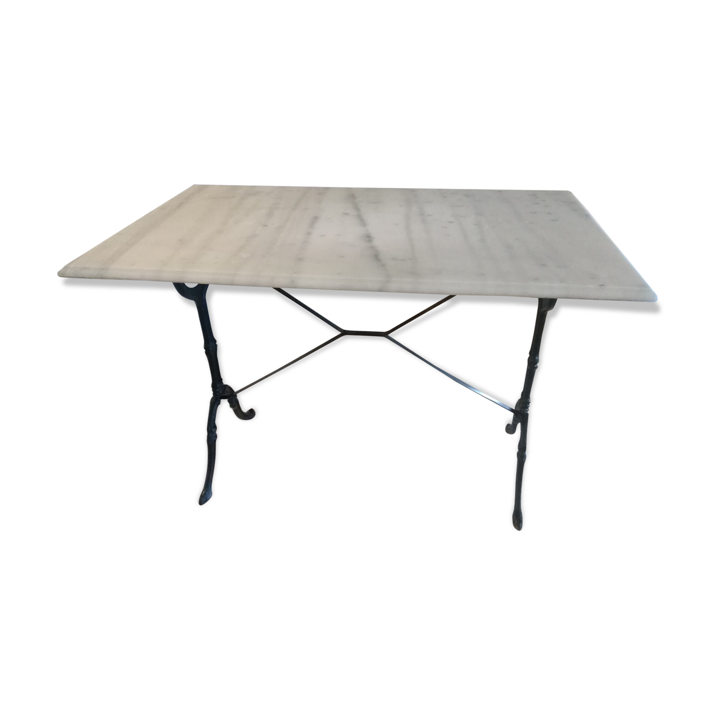 Vintage marble bistro table in the 1960s