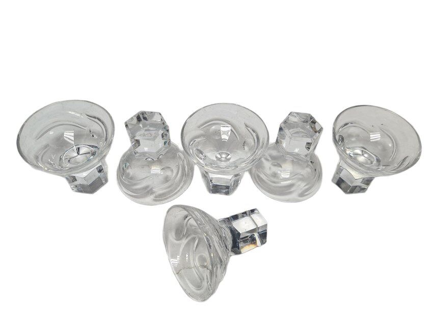 Art Deco vodka glasses, former Czechoslovakia, 1930s, set of 6