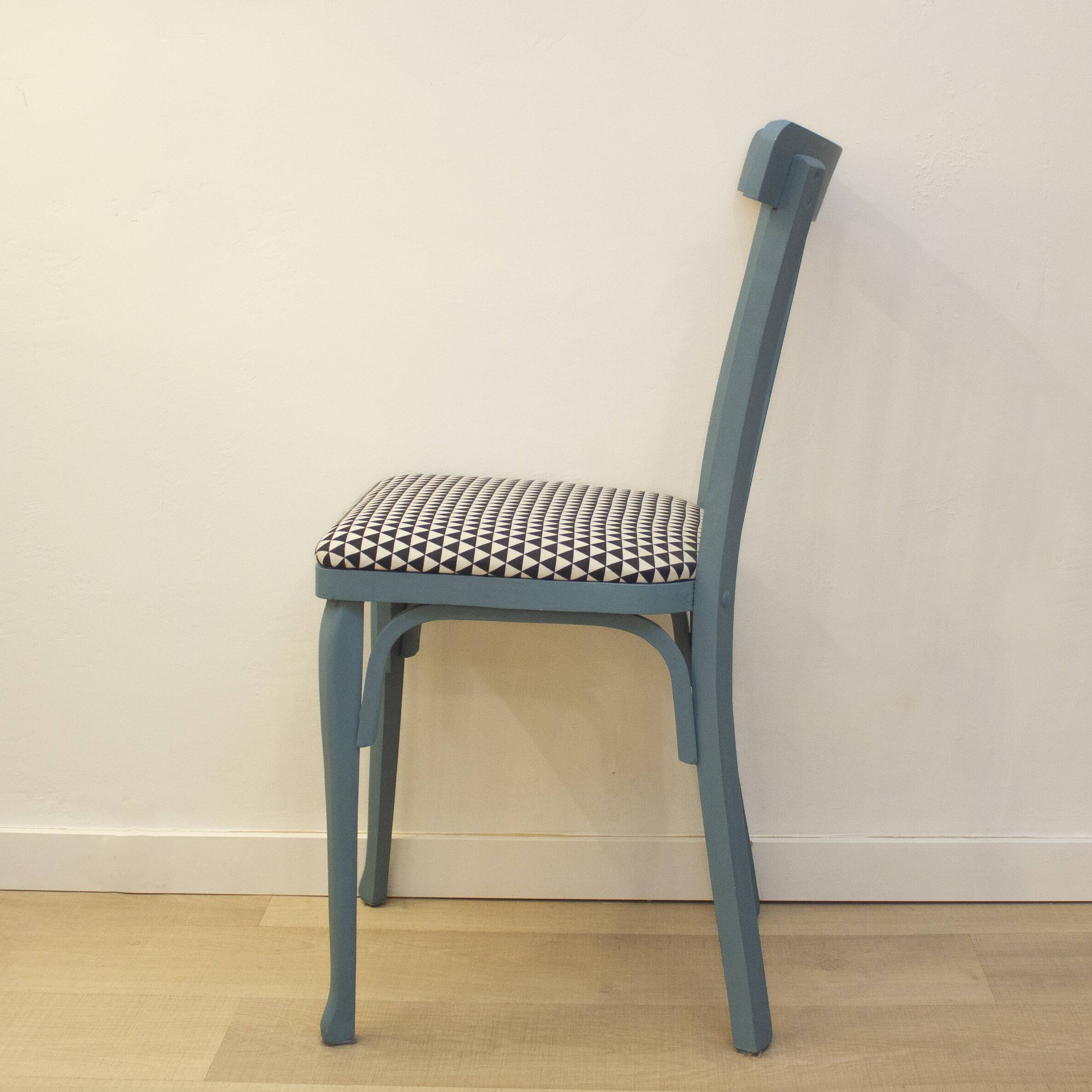 Chaise vintage bleue des années 1960