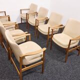 Ib Kofod-Larsen, vintage – conference – dining chairs 1963, Germany