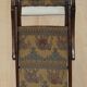 Antique Indo-Anglo elephant folding military chair circa 1890