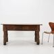 Belgian Antique oak console table with drawer, ca. 1740