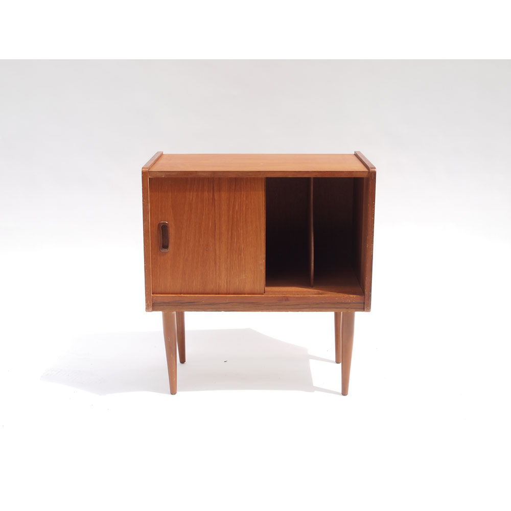 Small vinyl storage cabinet, Scandinavian vintage