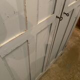 Vintage Parisian wardrobe patinated grey