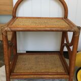 Rattan bedside table
