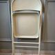 Duo de chaises pliantes en acier années 1980