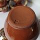 Brown glazed ceramic coffee service