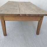Farmhouse coffee table with solid wood drawer