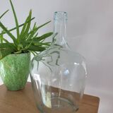 Transparent demijohn vase