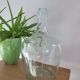 Transparent demijohn vase