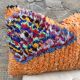 Vintage Berber Kilim cushion cover: Moroccan wool cushion.