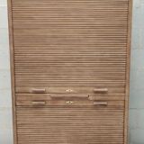 Old notary furniture double shutter solid oak raw