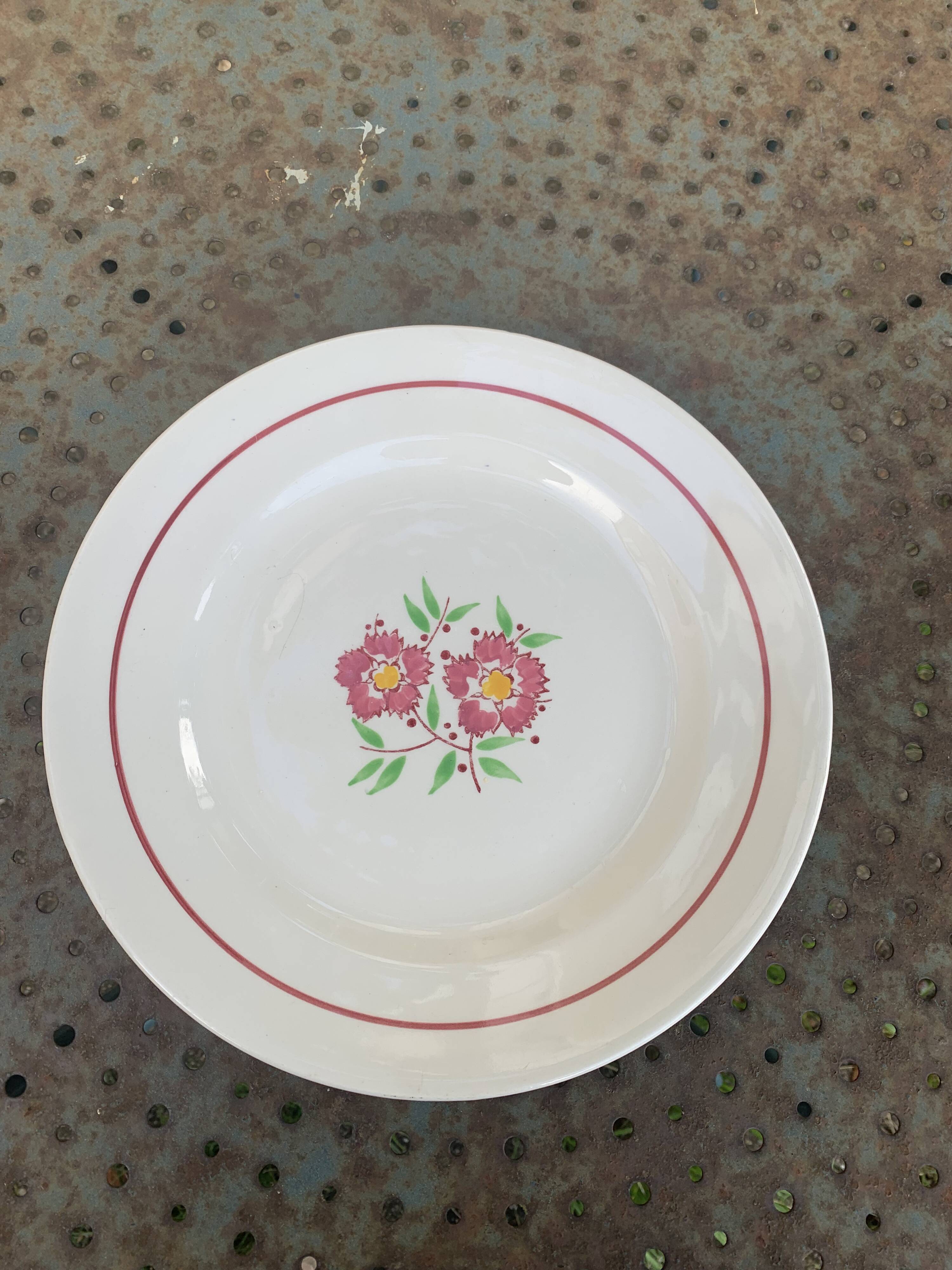 Cake dish, Madonna model, Moulin des Loups, Orcerame, made in France,