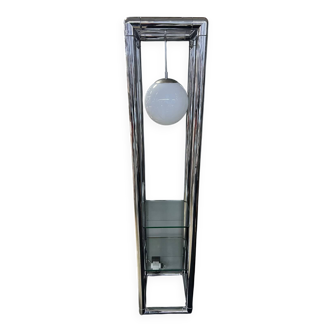 Étagère lampadaire en métal chromé, 1970