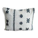 Black and white Moroccan bohemian cushion