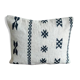 Coussin bohème marocain noir et blanc