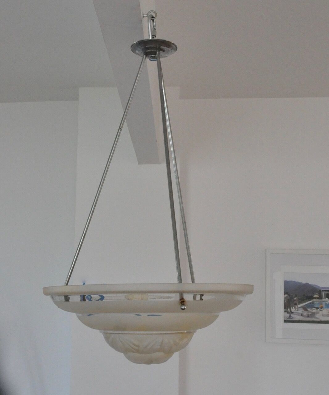 Art deco hanging lamp