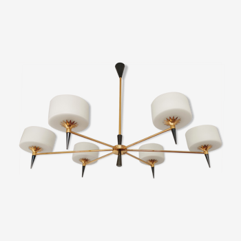 Chandelier 1950 modernist design arlus lunel