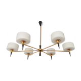 Chandelier 1950 modernist design arlus lunel