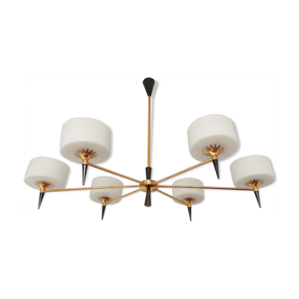 Chandelier 1950 modernist design arlus lunel