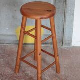 Tabouret vintage, tabouret bois , tabouret d'appoint, tabouret de bar