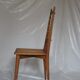 Chaises 1950 chêne, cannage et scoubidou