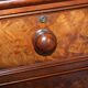 Victorian commode in flame wood with four drawers