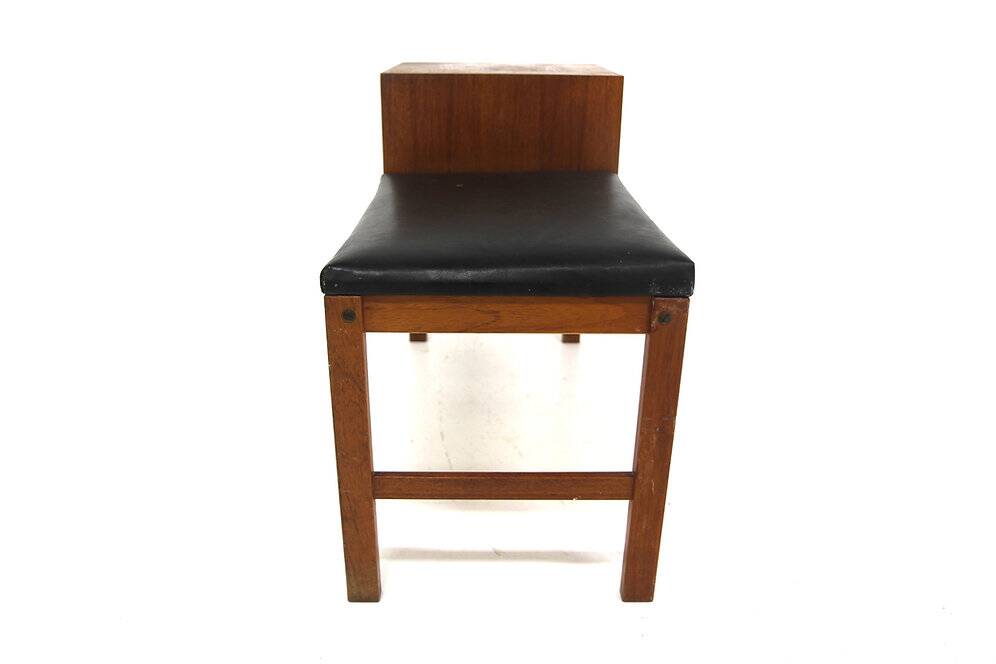Scandinavian teak telephone bench, Sweden, 1960
