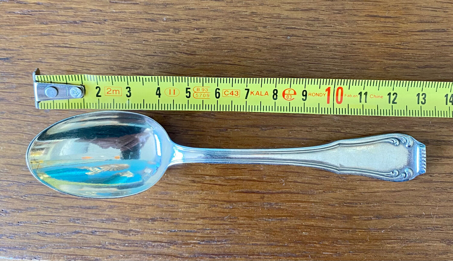 Empire style silver metal teaspoons or coffee