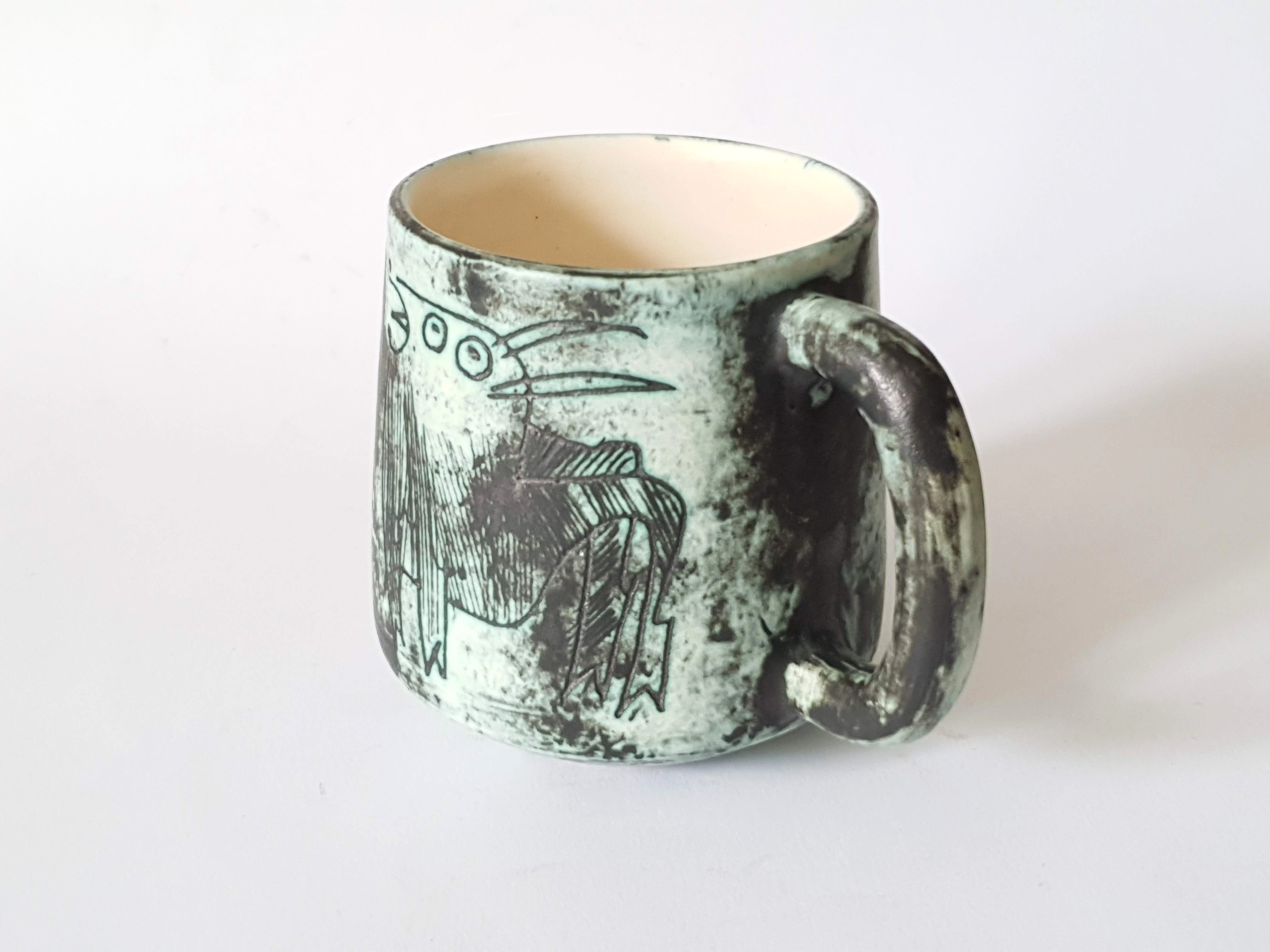 Ceramic cup by Jacques Blin