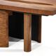 Large coffee table ONDA, cherry and walnut