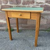 Small table Vintage desk 1960s Small side table laminated beech ve