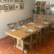Large farmhouse table from Tonge in restored solid oak – 220 cm