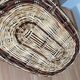 Panier osier bicolore