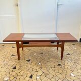 Coffee table Gplan teak & glass