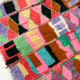 Moroccan Berber rug Boujaad with multicolored patterns 240x162cm