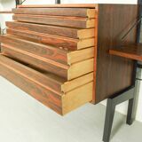 XL Danish Modular Teak Wall Unit in Rosewood by Poul Cadovius, 1960s