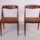 Set of 2 dining room chairs by Johannes Andersen for Uldum Mobelfabric, 1950s