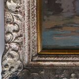 Painting hsp pierre mandonnet (1891-1970) "the mirror with birds - martigues