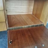 Small vintage blond wood sideboard