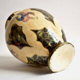 Large vintage vase - hand-painted decor