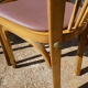 Set of 6 baumann bistro chairs N°12 skaï color "wine lees"