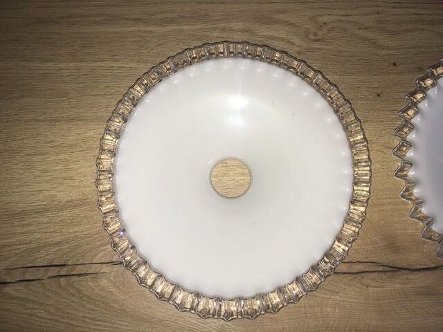 2 opalines for hanging lamp