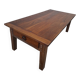 Table basse de ferme rustique ancienne un tiroir -1m42