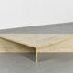 Large table basse en travertin