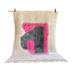 Moroccan Berber rug M’rirt in wool – 210 x 310 cm – Neon pink and gray