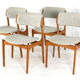 Ensemble de 4 chaises Erik Buch pour O.D. Møbler modèle 49 'Bur'